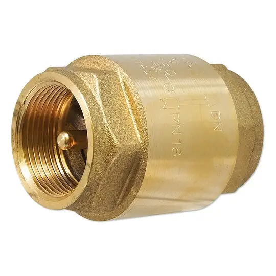Neu Im Sortiment Messing-Universal-Rückschlagventil EUROPA® DN 40 - 1 1/2'' IG x 1 1/2'' IG