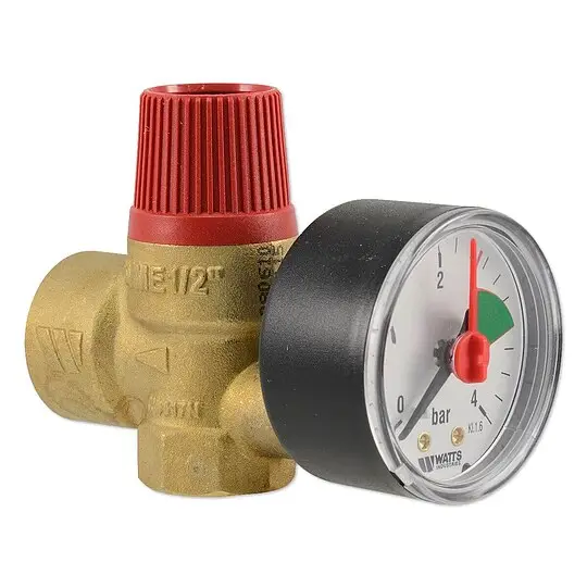 WATTS Sicherheitsventil 1/2'' - 2,5 bar - bis 110°C - Auslass 3/4'' IG - 0215725 Mega-Angebot