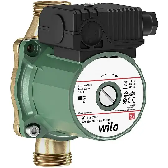 Echt Wilo Zirkulationspumpe Star-Z 20/1 , 1'' Motor 230 V, Baulänge 140 mm - 4028111