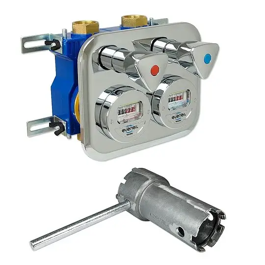 Wasserzähler-Montageblock ZENNER 2'' Komplett-Set 5-teilig - 10 % gespart Sale