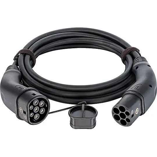 Ladekabel für öffentliche Stationen mit Typ 2 auf Typ 2-Stecker - 3,5 m Preisknaller