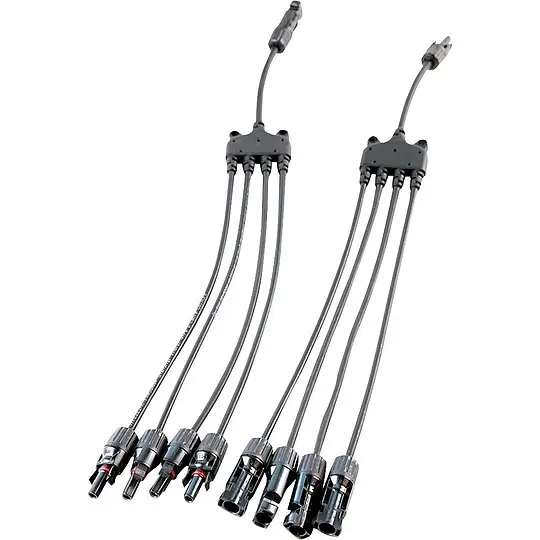 Finale Aktion fothermo 4-fach MC4 Parallelstecker (Paar) - Länge 1,2 m