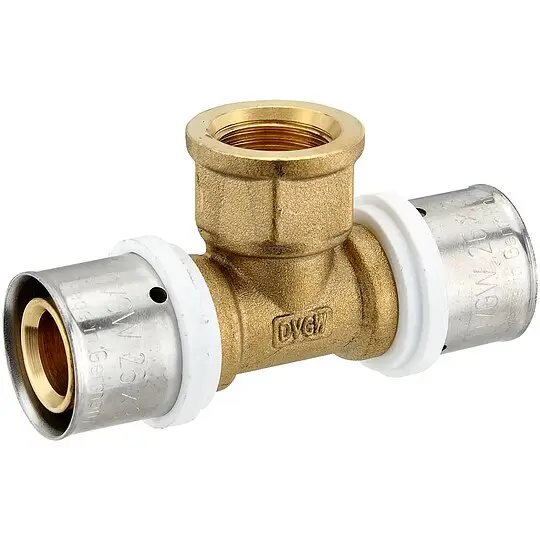 Pressfitting-T-Stück 26 x 3,0 - 1/2 Zoll Innengewinde - 26 x 3,0 mm für MV-Rohr Knallerangebot