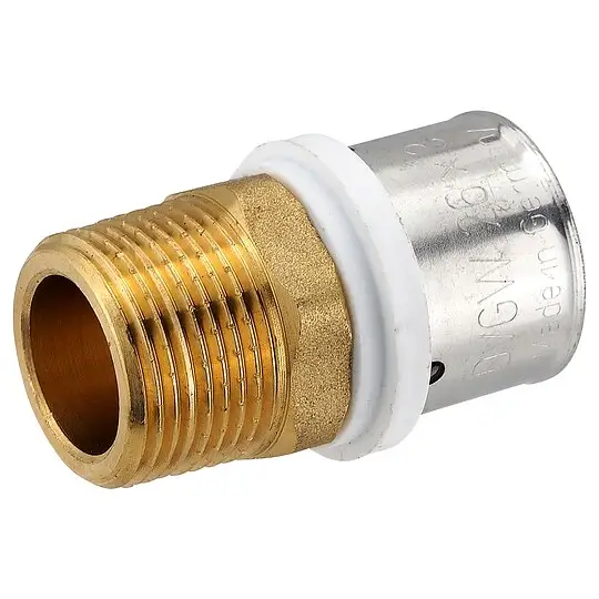 Preisreduziert Pressfitting-Übergang 26 x 3,0 mm - 3/4 Zoll Außengewinde für MV-Rohr