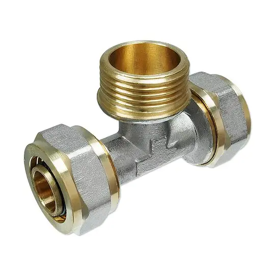 Top-Angebot Schraubfitting-T-Stück mit Außengewinde 20 x 2,0 - 1/2'' - 20 x 2,0 mm für Alu-Mehrschicht-Verbundrohr