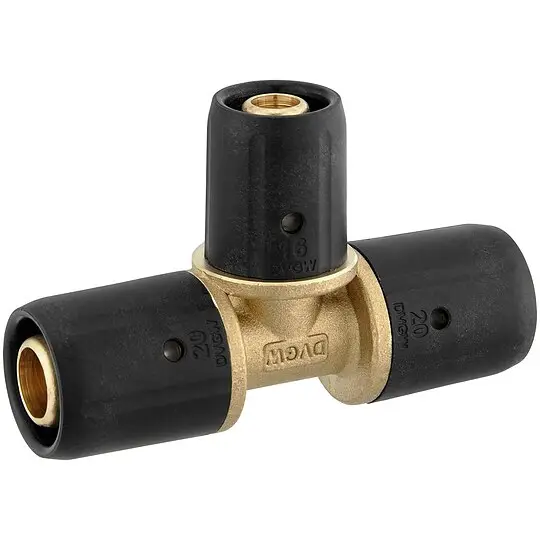 Steck-T-Stk. 20 x 2 - 16 x 2 - 20 x 2 mm für Mehrschicht-Verbundrohr Sichere Zahlung