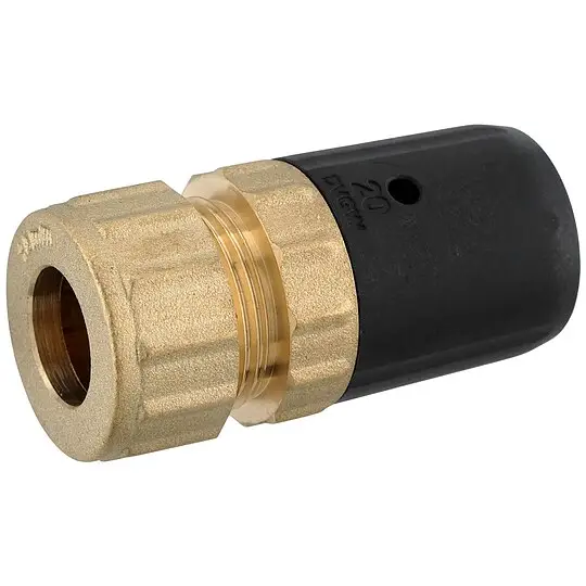 Markenware Steck-Übergang 20 x 2 mm MV-Rohr auf 15 mm Kupferrohr Schraubanschluss