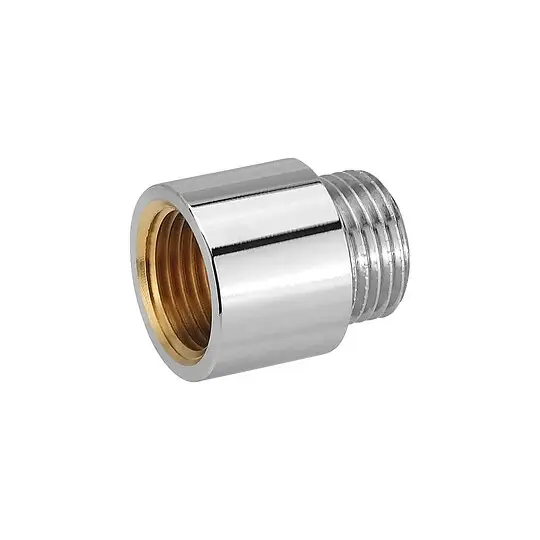 Top-Seller Messing Gewindefitting-Hahnverlängerung 1/2'' x 20 mm - verchromt