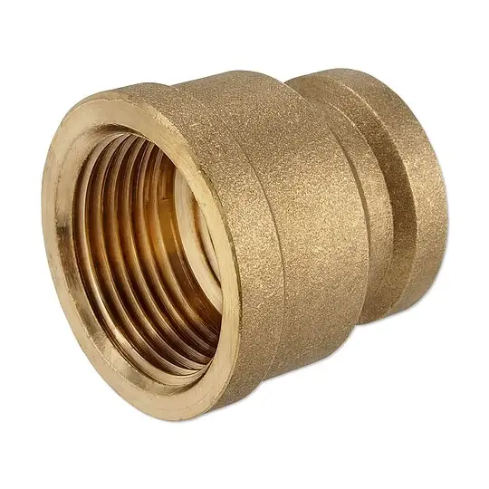 Messing Gewindefitting-Reduziermuffe 1/2'' IG x 3/8'' IG Garantierte Lieferung