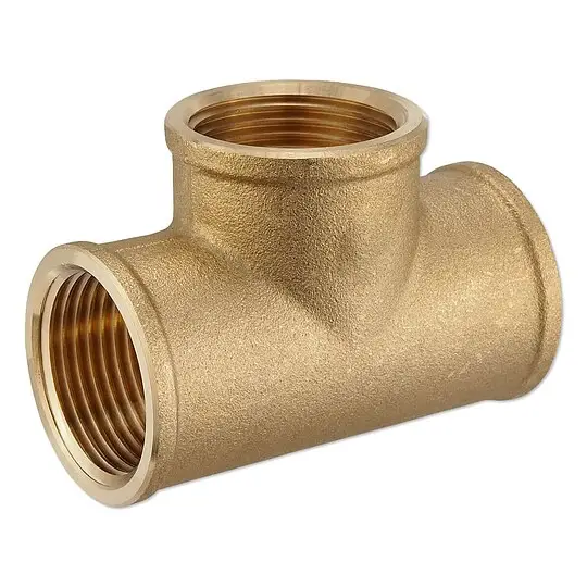 Versand Am Gleichen Tag Messing Gewindefitting-T-Stück 3/4'' IG x 3/4'' IG x 3/4'' IG