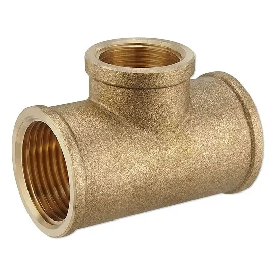 Garantierte Lieferung Messing Gewindefitting-T-Stück 1'' IG x 1/2'' IG x 1'' IG
