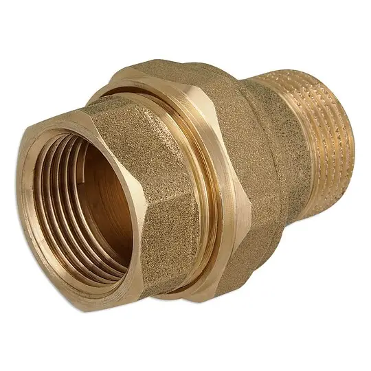 Messing Gewindefitting-Verschraubung 3/4'' IG x 3/4'' AG - flachdichtend Sale
