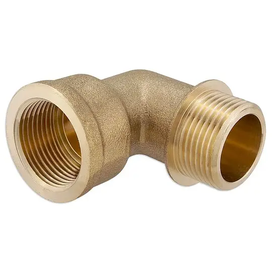 Kracherpreis Messing Gewindefitting-Winkel 90° - 1/2'' IG x 1/2'' AG