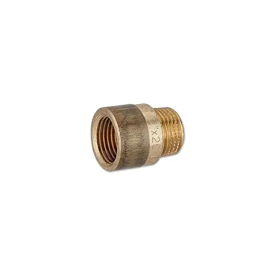 Nur Für Kurze Zeit Rotguss Gewindefitting-Hahnverlängerung 1/2'' x 20 mm