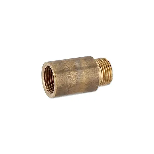 Neu Rotguss Gewindefitting-Hahnverlängerung 1/2'' x 35 mm