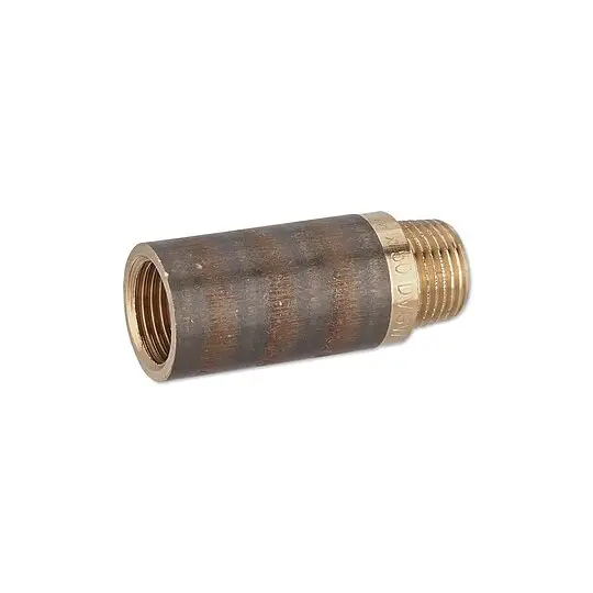 Gratis Versand Rotguss Gewindefitting-Hahnverlängerung 1/2'' x 50 mm