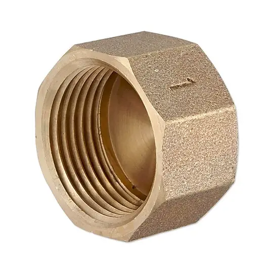Preisknaller Rotguss Gewindefitting-Kappe 1'' IG