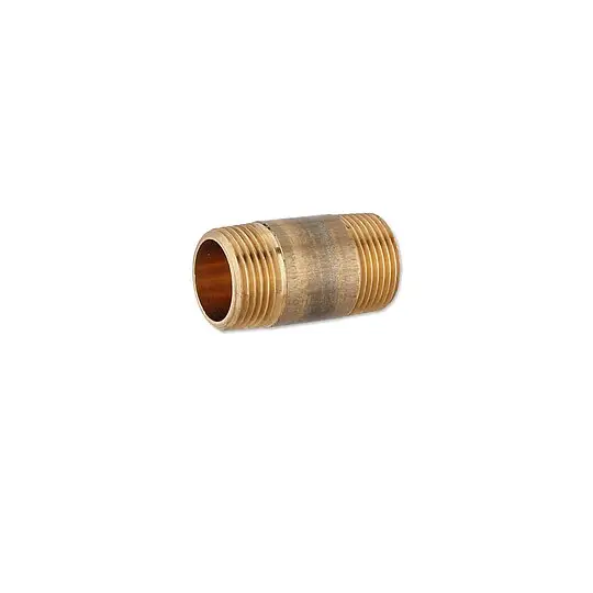 Rotguss Gewindefitting-Langnippel 1'' x 60 mm Zertifiziert
