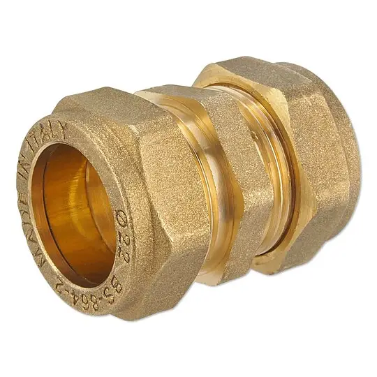 Knallerangebot Messing-Klemmverschraubung für Kupferrohre - gerade 18 x 18 mm für Heizung und Trinkwasser