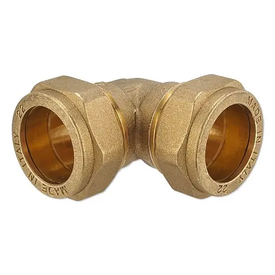 Expressversand Klemmverschraubung für Kupferrohre - Winkel 22 x 22 mm für Heizung und Trinkwasser