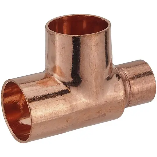 Begrenztes Angebot Kupfer-Löt-T-Stück - 22 x 18 x 18 mm - mit DVGW-Zulassung