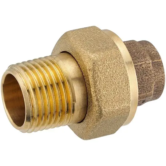 Rotguss-Löt-Verschraubung - 22 mm - 3/4'' AG - flachdichtend - mit DVGW-Zulassung Kostenloser Versand