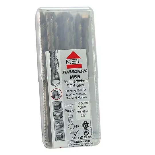 KEIL Hammerbohrer TURBOKEIL MS5 / 10er-Set 10 x 160 x 100 mm - 253.900.165 Günstig