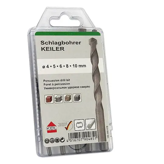 KEIL Schlagbohrer KEILER 5er-Set in Kunststoffkassette - 150.350.410 Neue Ware