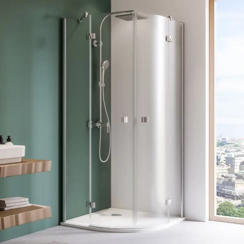 Abverkauf Espira Runddusche Drehtür 4-teilig, Radius 500