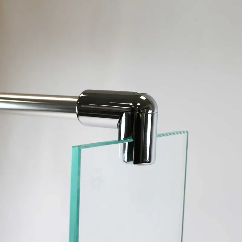 Stabilisator 90° mit 2 Glashaltern fürDuschabtrennung Sonderaktion