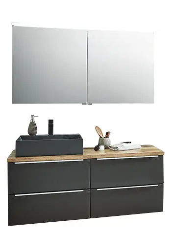 Puris Aspekt Badmöbel Kombination 120 cm breit - Set 2 Preisreduziert