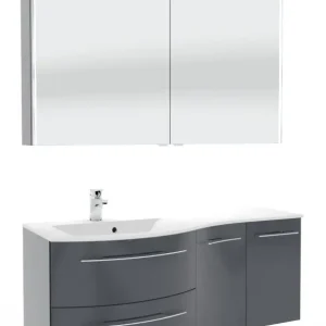 Letzte Chance Marlin 3280cara Badmöbelset 120 cm - Waschtisch links