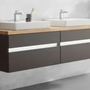 b.essence Set - Doppel-Waschtisch mit Unterschrank - 160 cm breit Sichere Zahlung