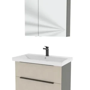 Expressversand Pelipal 6090 Badmöbelset 80 cm - mit Spiegelschrank