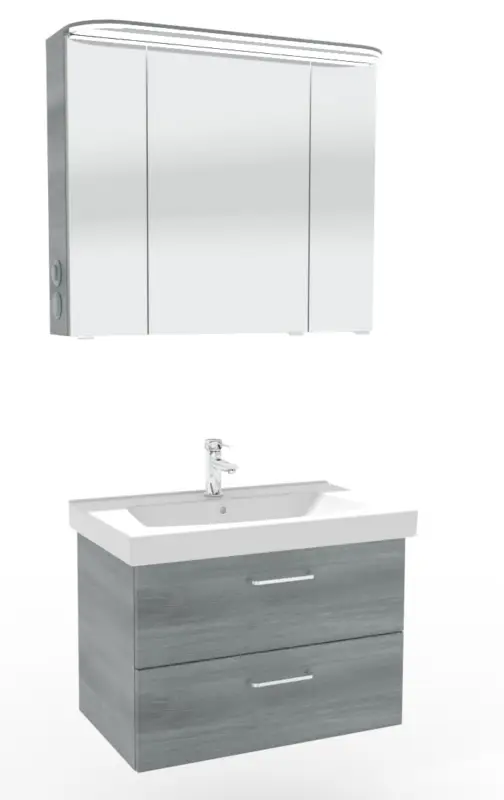 Markenprodukt Pelipal Pineo Badmöbel Set - 80 cm