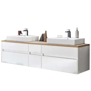 Top-Preis Puris Unique Doppelwaschtisch mit Unterschrank 172 cm breit