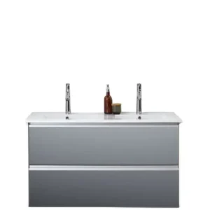Sonderaktion Pelipal 6040 Doppelwaschtisch mit Unterschrank 121 cm - 2 Auszüge
