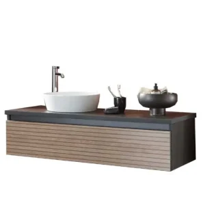 Sonderangebot Puris Vialli Waschtisch mit Unterschrank 120 cm breit - Becken links
