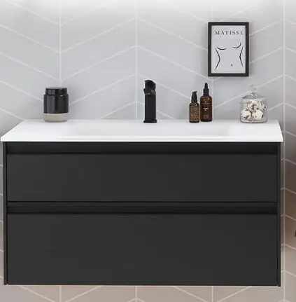 Neu Puris New Xpression - Waschtisch mit Unterschrank - 92 cm