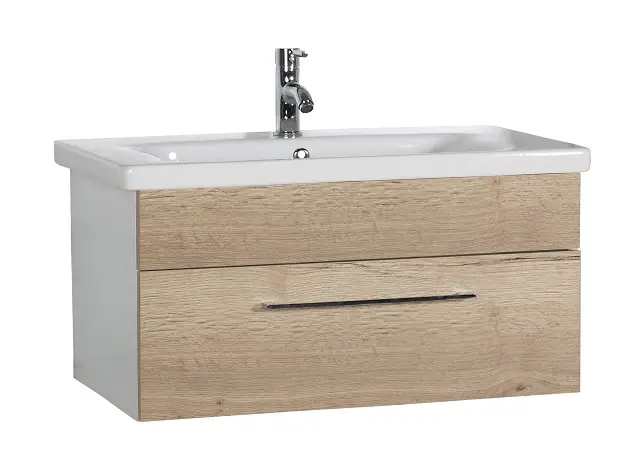 Bestpreis Marlin Bad 3400 - Waschtischset 80 cm breit - 1 Auszug