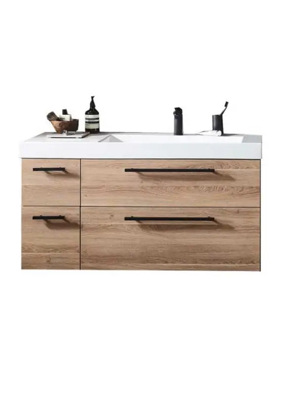 Puris c!mano Waschtisch mit Unterschrank - 122 cm / Ablage links oder rechts möglich Ausverkauf