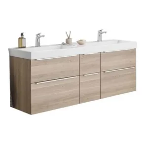 Top-Preis Puris c!mano Doppelwaschtisch mit Unterschrank - 152 cm