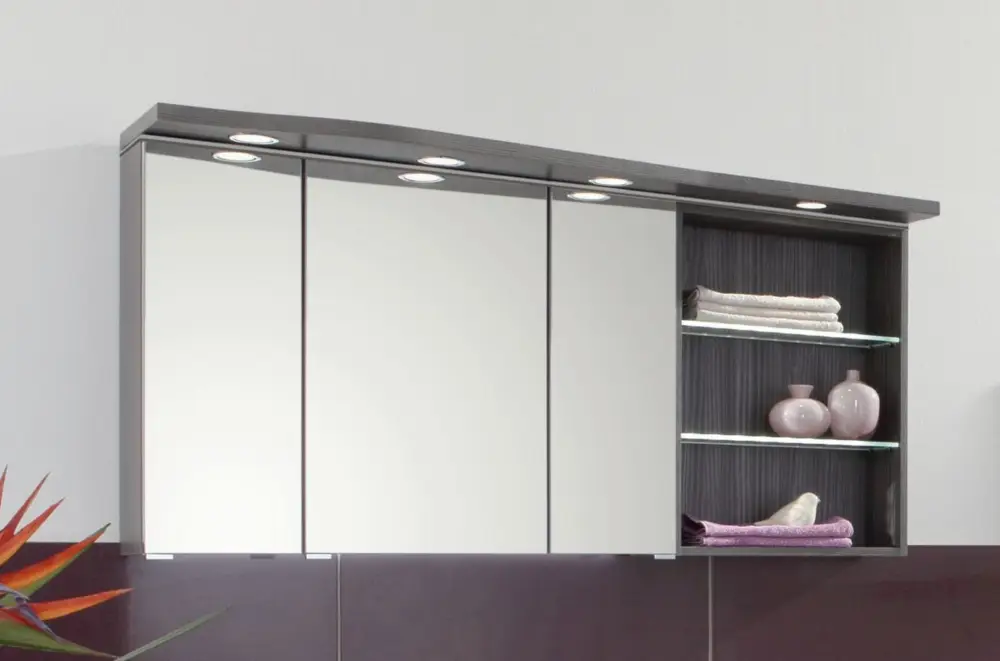 Puris Swing Spiegelschrank 140 cm breit SET41143R Gratis Versand