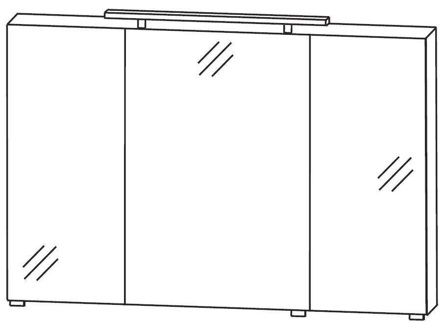 Puris Quada Spiegelschrank 120 cm breit S2A531267 Top-Preis