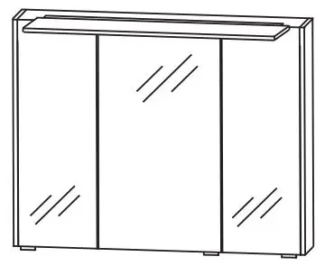 Ausverkauf Puris d.light Bad-Spiegelschrank 72 cm breit SET437D02