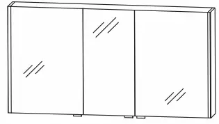 Beliebt Puris New Xpression - Spiegelschrank 142 cm breit