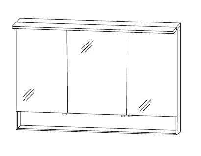 Jetzt Bestellen Puris Rounds Spiegelschrank 140 cm S2A5514S3