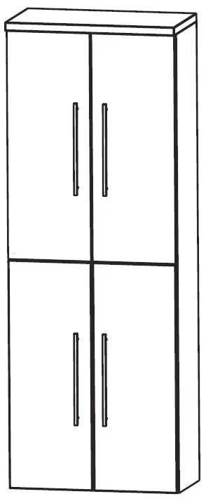 Puris Star Line Bad-Hochschrank 60 cm breit HNA036A7 Kostenloser Rückversand