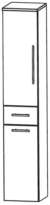 Bestseller Puris Star Line Bad-Hochschrank 30 cm breit HNA053A7W