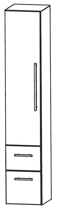 Super-Preis Puris Vuelta Bad-Hochschrank 40 cm breit HNA08405